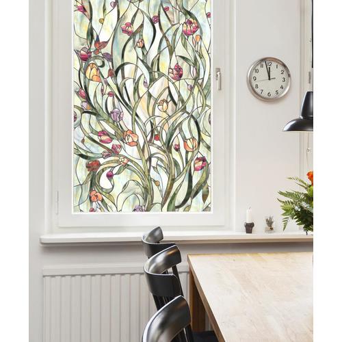 Artscape Spanish Garden 24-in W x 36-in L Spanish Garden Floral Privacy ...