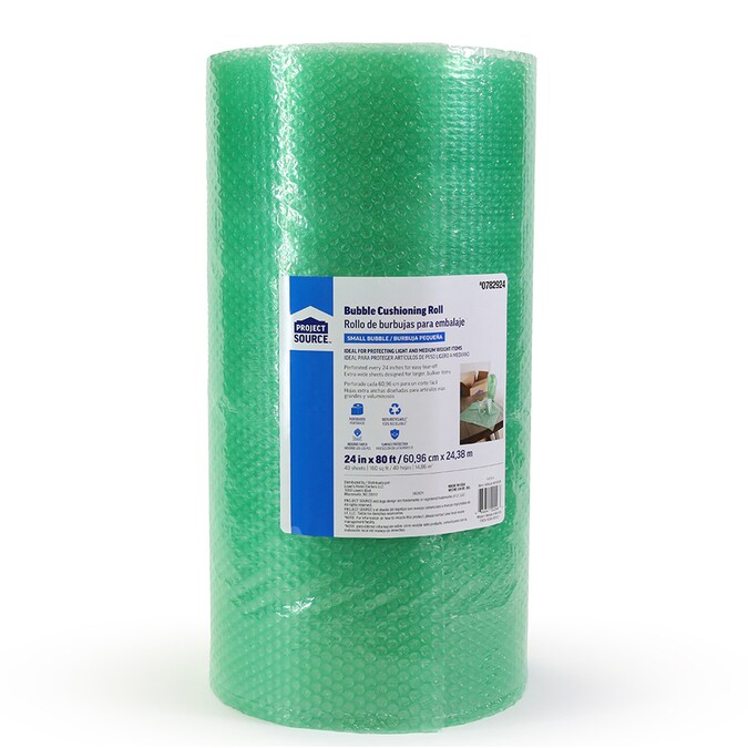 Blue Hawk 24in x 80ft Plastic Bubble Cushion in the Packing Supplies department at