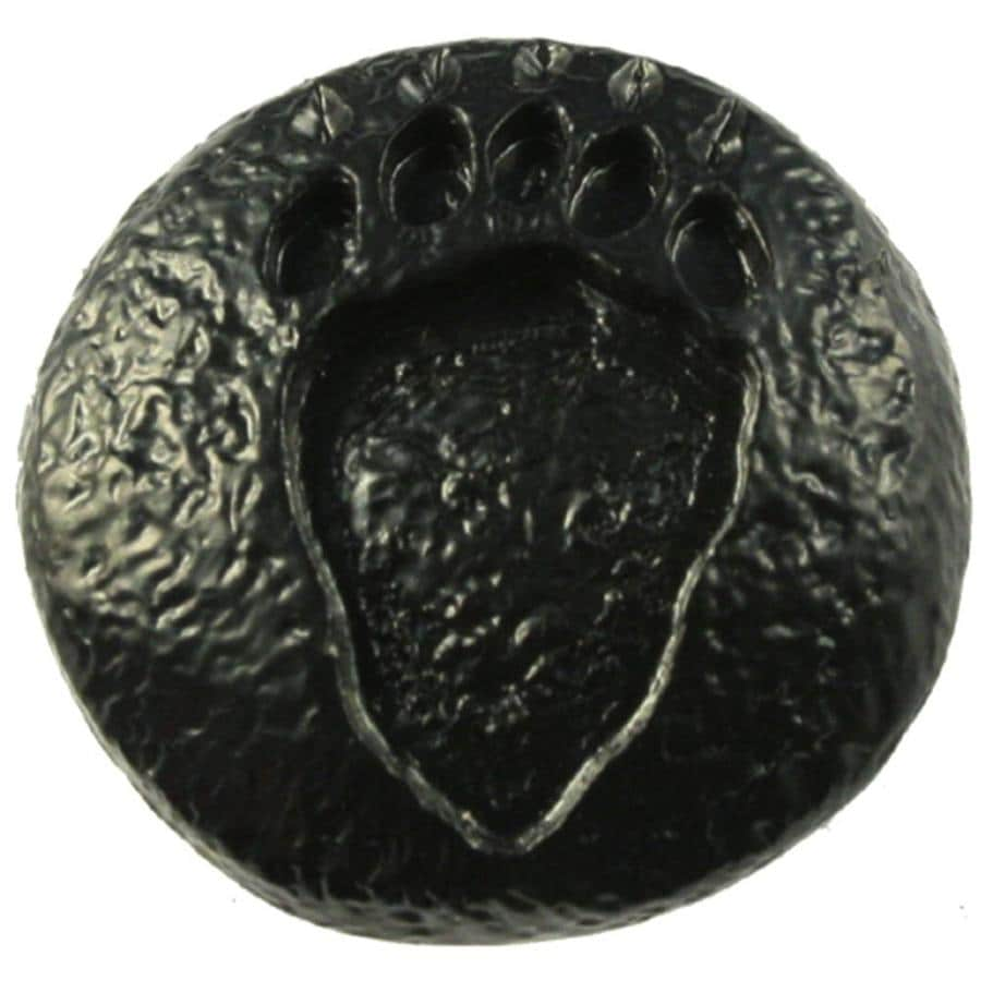 Sierra 1 5 In Black Novelty Rustic Cabinet Knob At Lowes Com