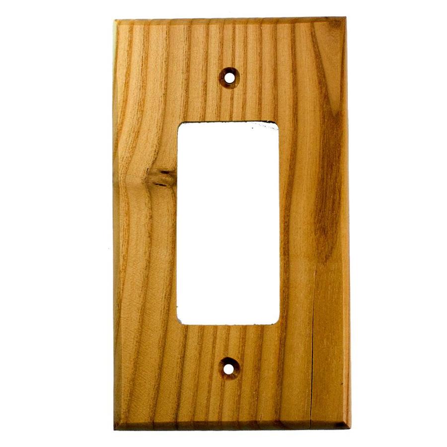 Sierra Lifestyles 1Gang Russian Olive Specialty Wall Plate in the Wall