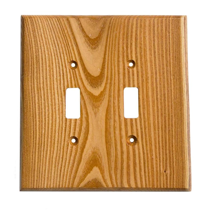 Sierra 2-Gang Russian Olive Double Toggle Specialty Wall Plate