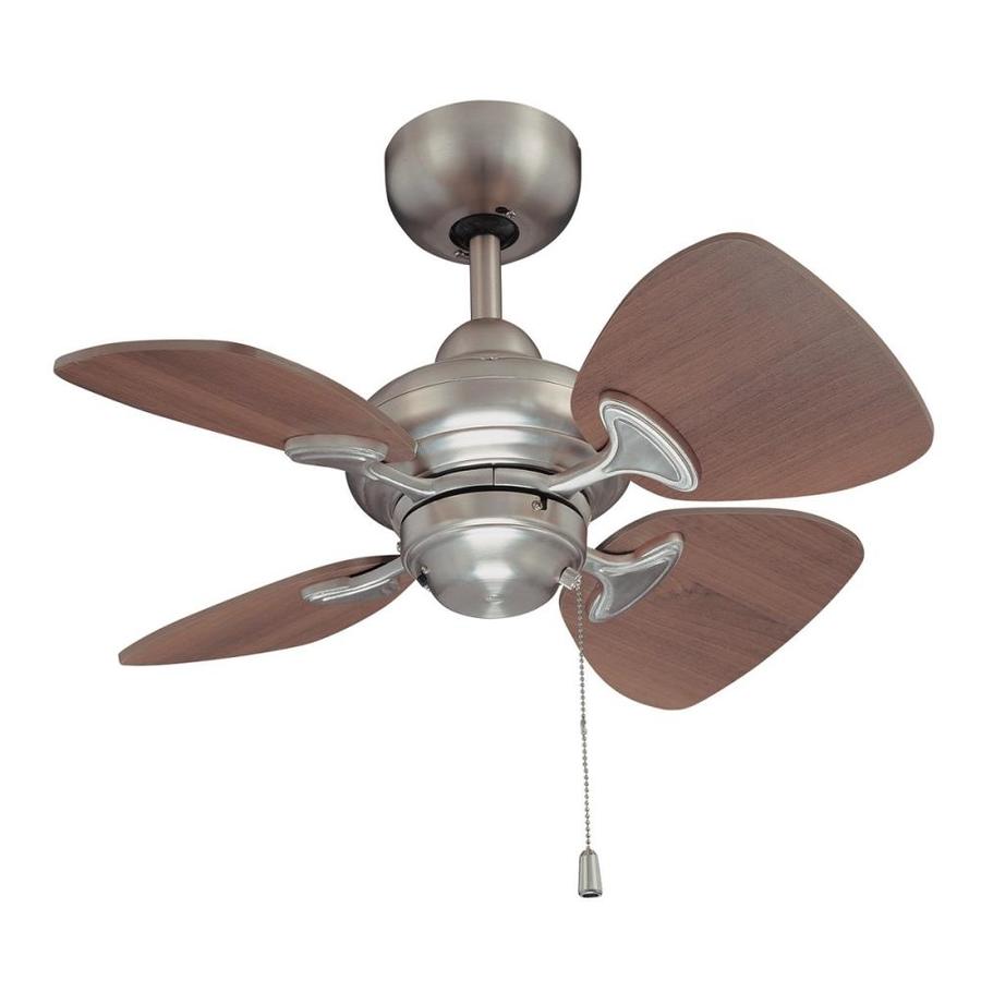 Kendal Lighting Aries 24in Satin Nickel Indoor Ceiling Fan (4Blade