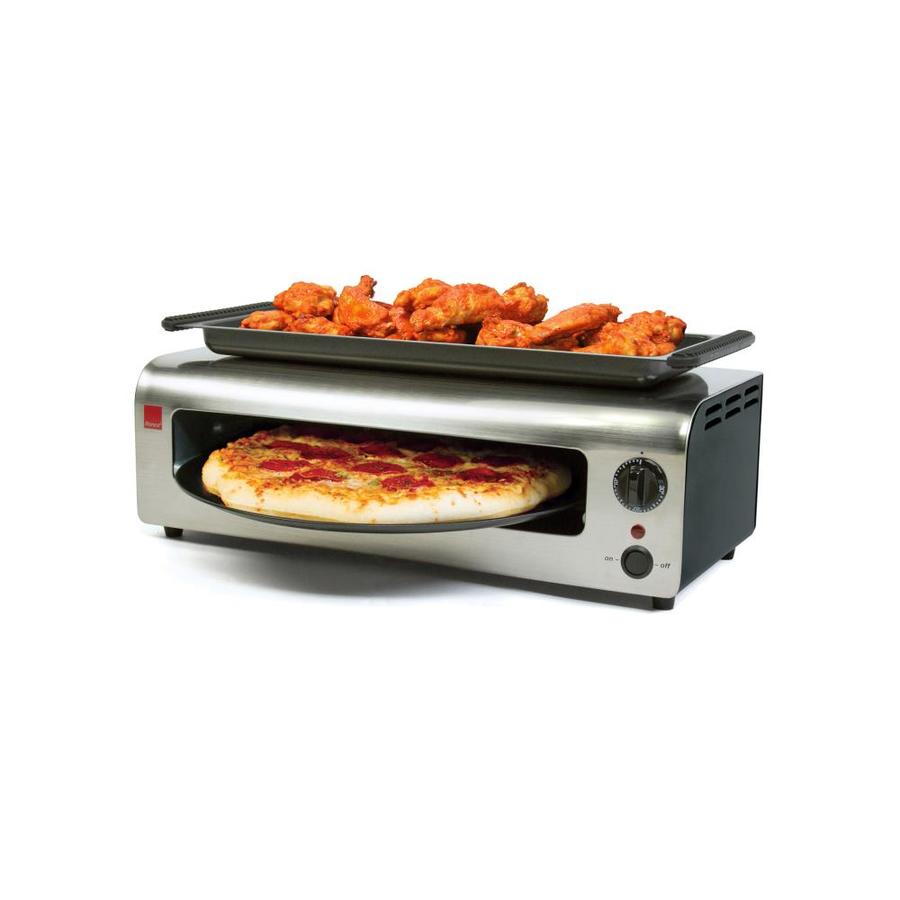 Ronco Pizza and More 1300Watt Black/Stainless Electric Grill in the