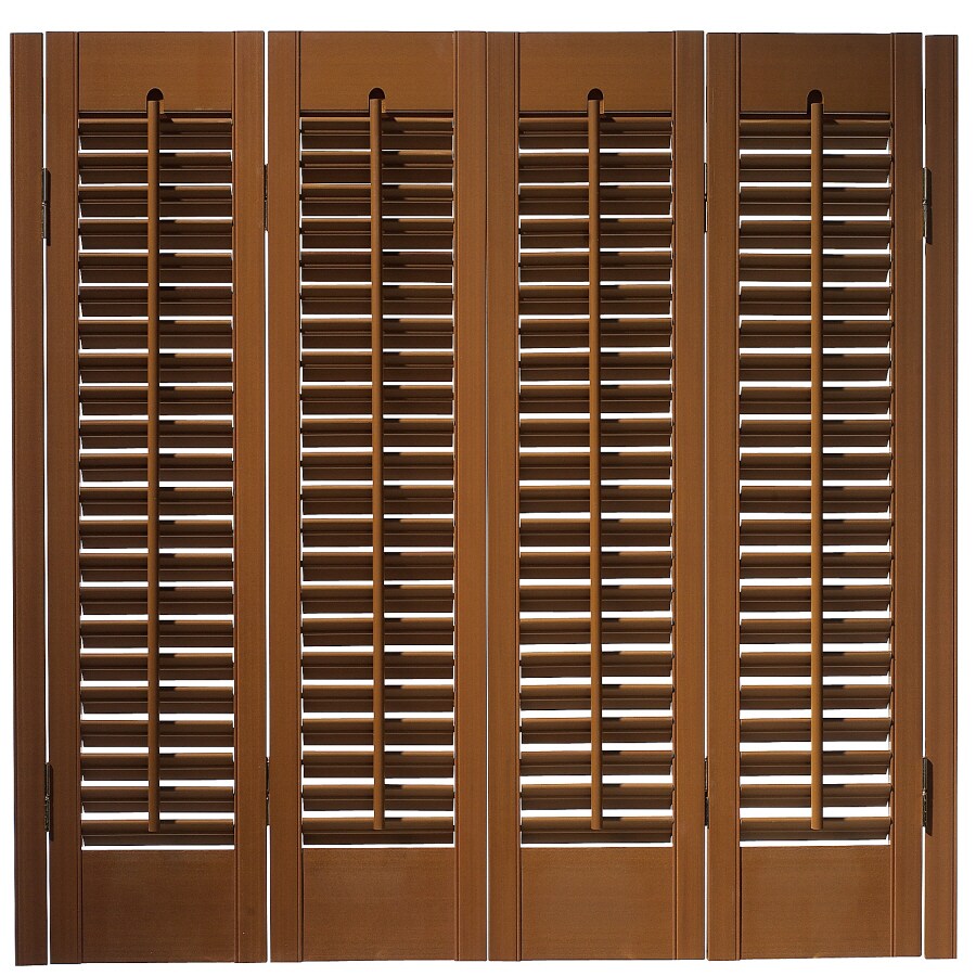 Basic Blindz TK1013 29"W x 28"H Fauxwood Plantation Shutters