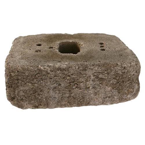 Charcoal Brown Retaining Wall Block (common: 6-in X 16-in; Actual: 6-in 