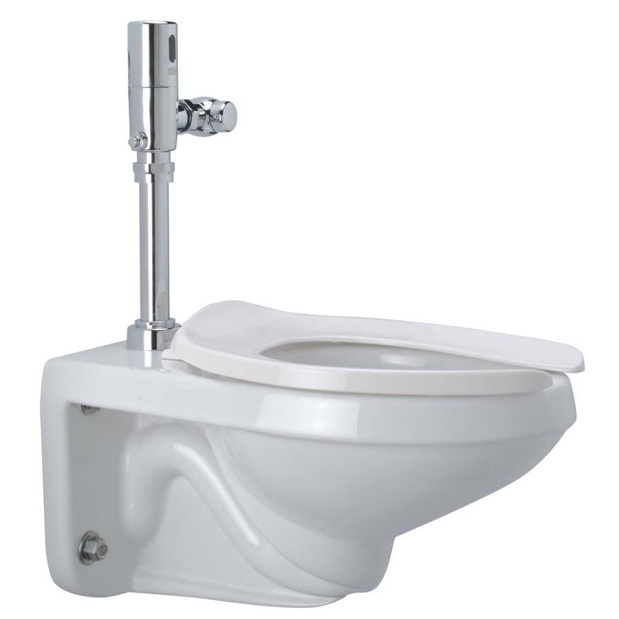 Zurn White Elongated Custom Height Wall-hung Toilet Wall-hung Rough-In ...