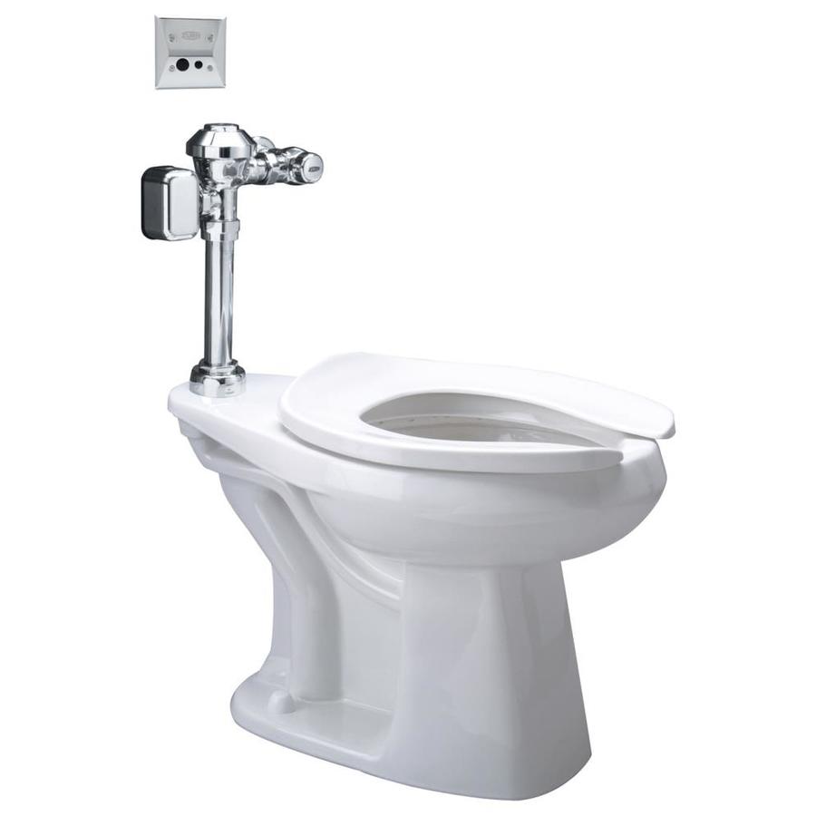 Zurn White WaterSense Elongated Standard Height 1Piece Toilet 12in RoughIn Size at