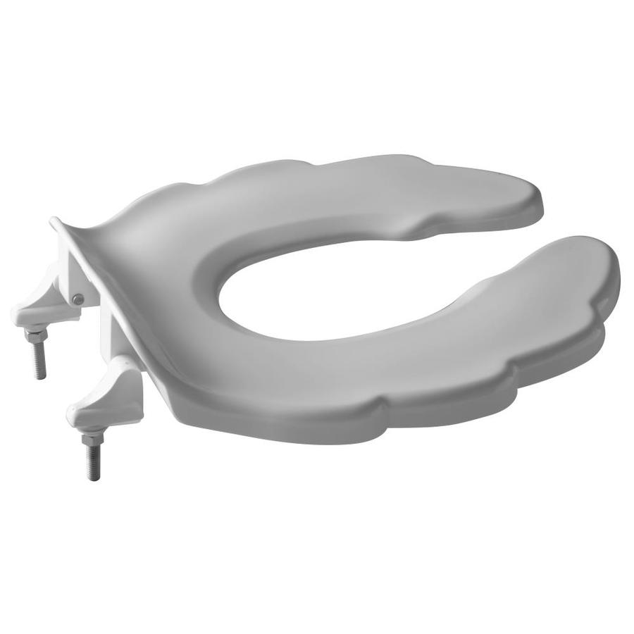 Zurn White, Open Front Child’s Toilet Seat, Less Cover, with Stainless