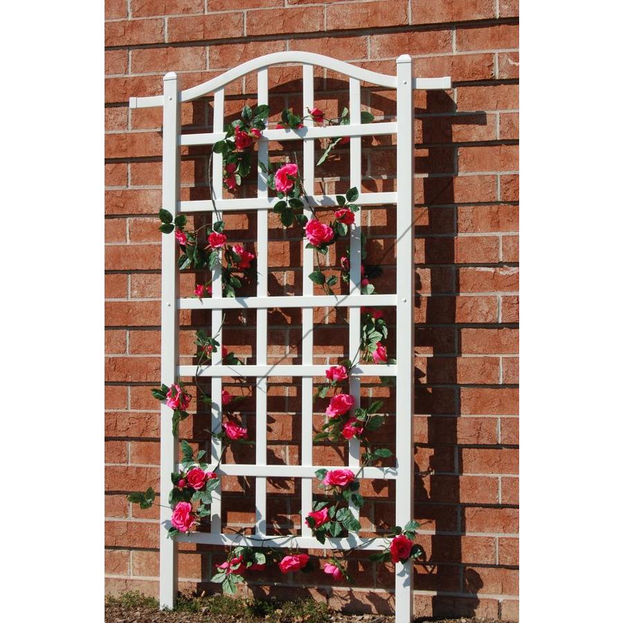 Dura Trel 35 In W X 75 In H White Traditional Garden Trellis At