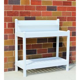 Potting Benches At Lowes Duratrel 43 In X 49 22 White Potting Bench