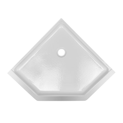 Aqua Gl 38 1 2 In L X W White Acrylic Shower Floor W White Acrylic Shower Floor