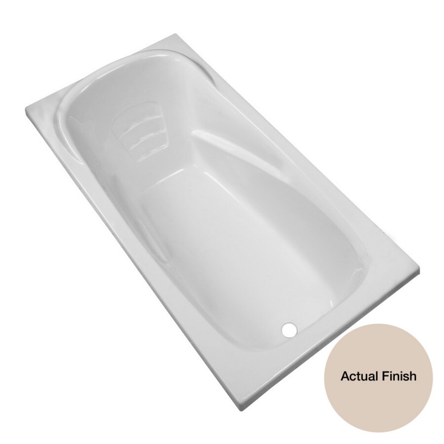 Aqua Glass 647236CC01 Pure Indulgence 36.5-in x 72-in Acrylic (Reversible Drain)