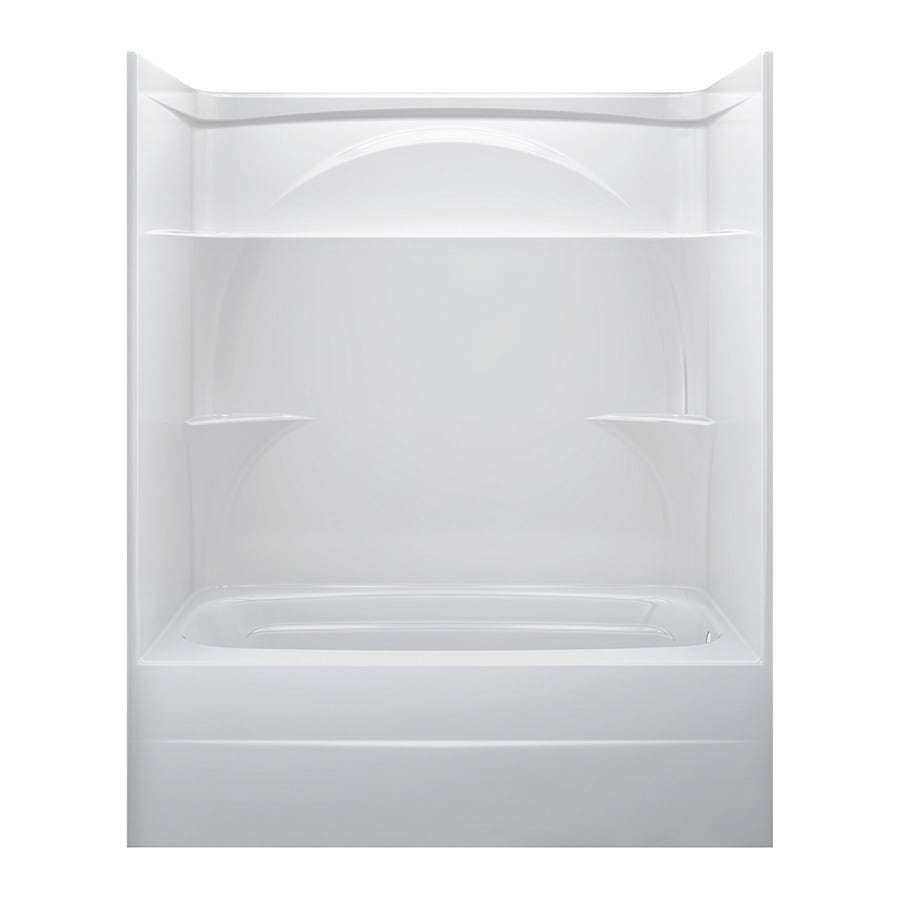 Delta White Acrylic One-Piece Kit (32-in x 60-in; Actual ...