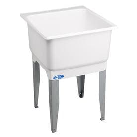 UPC 671031000118 product image for Mustee White Polypropylene Laundry Sink | upcitemdb.com