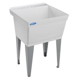 UPC 671031000187 product image for Mustee White Polypropylene Laundry Sink | upcitemdb.com