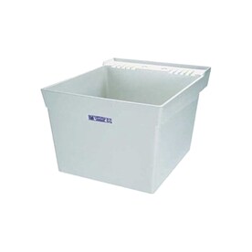 UPC 671031000248 product image for Mustee 23-in x 23.5-in 1-Basin White Wall Mount Composite Tub Utility Sink with  | upcitemdb.com