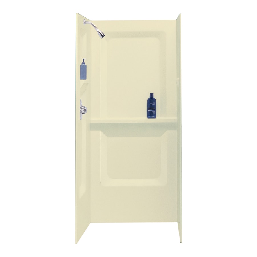 Mustee Durawall Bone Shower Wall Surround Panel Kit 36in X 36