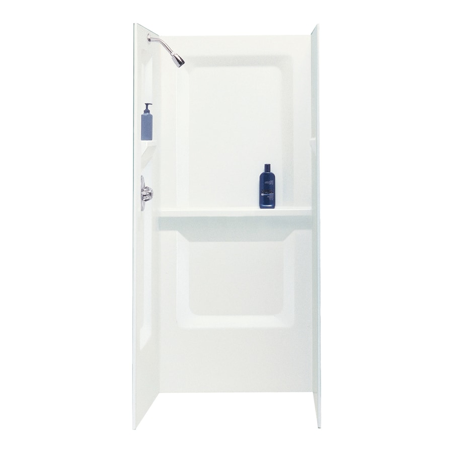 Shop Mustee Durawall White Shower Wall Surround Side and Back Wall Kit
