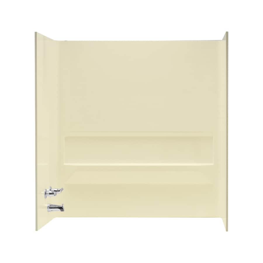 Mustee Topaz Bone Fiberglass Bathtub Wall Surround Common Mustee Topaz Bone Fiberglass Bathtub Wall Surround Common 30 In X 60