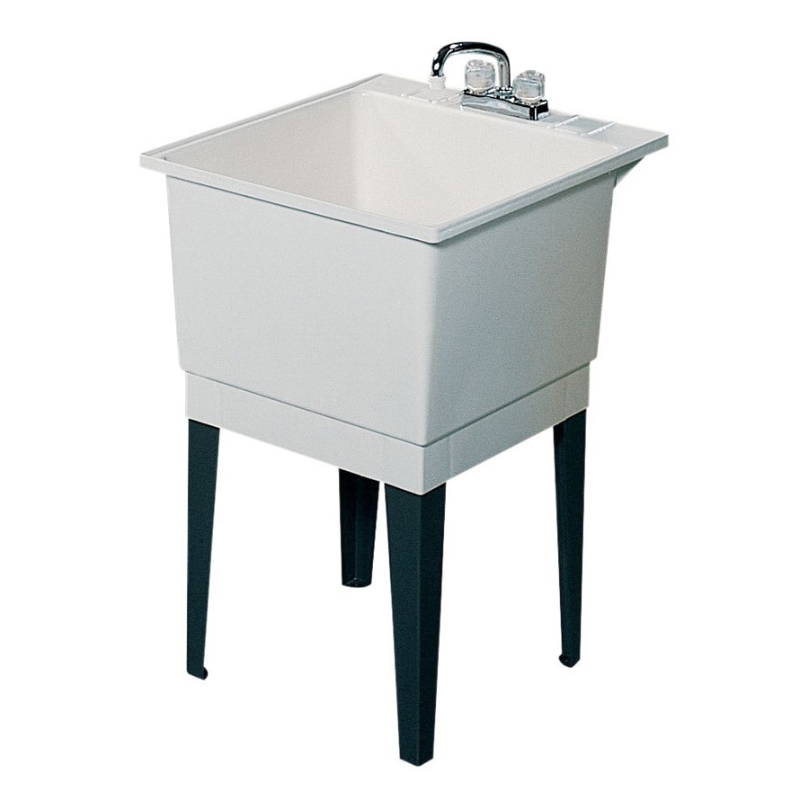 Swanstone White Polypropylene Laundry Sink At Lowes Com