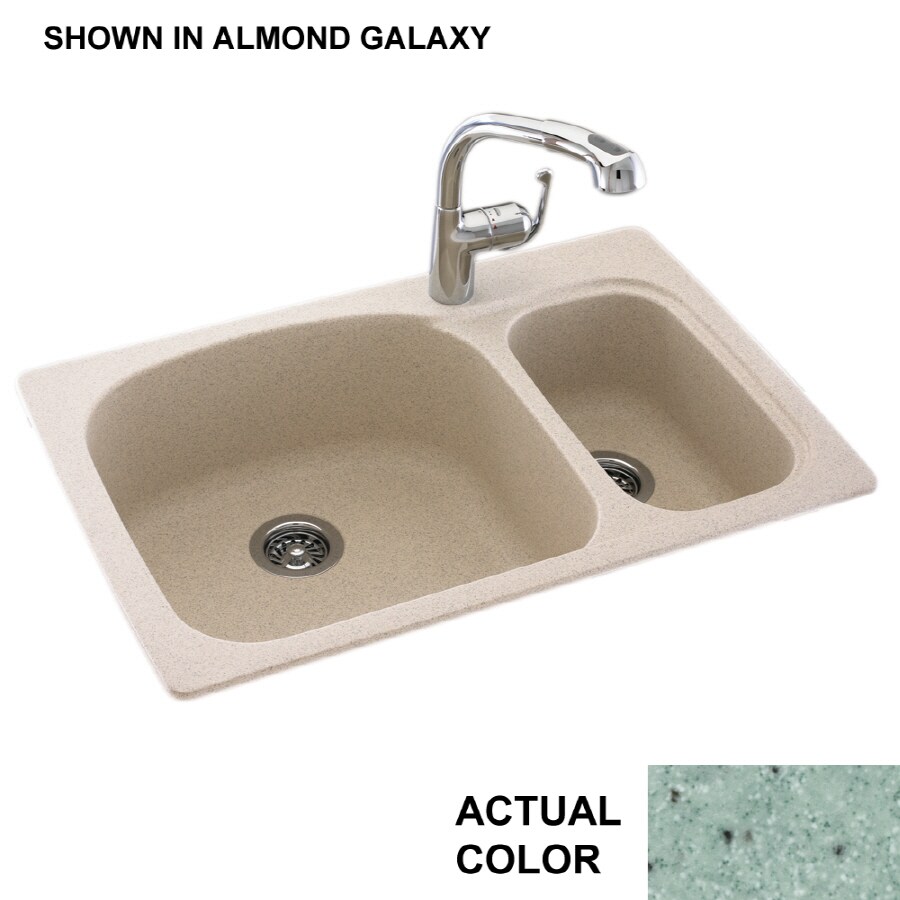 Swanstone KS03322LS.057 Dual-mount 33-in x 22-in-Hole Kitchen Sink