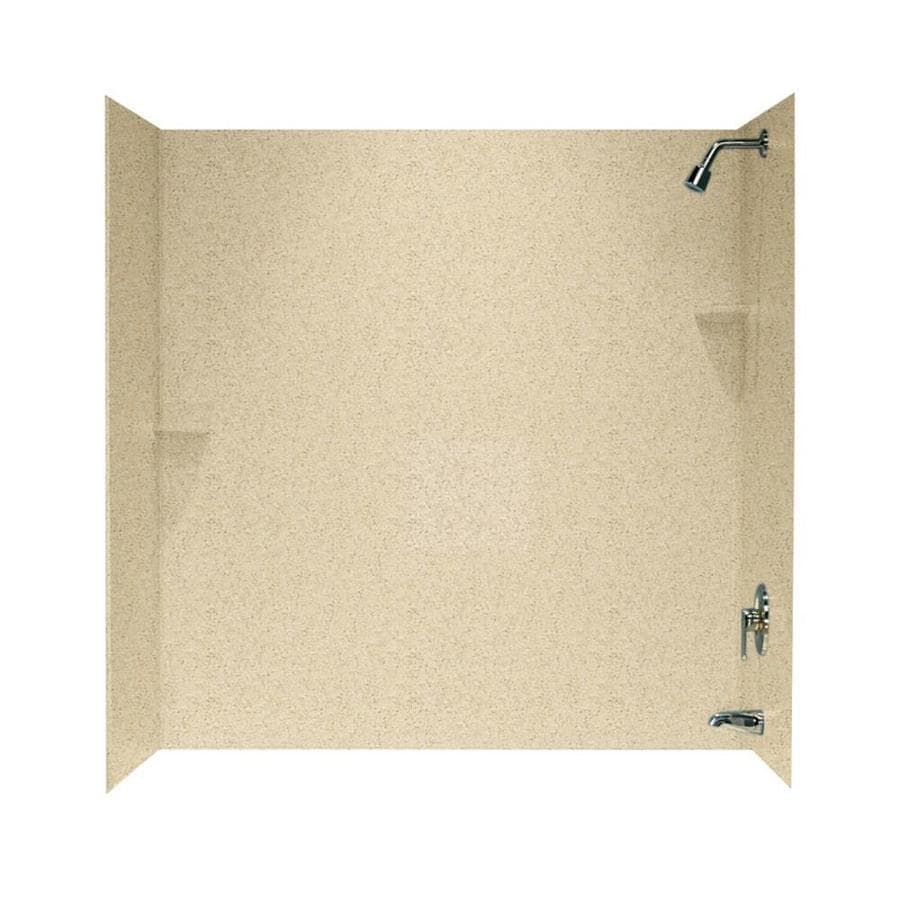 SWAN Bermuda Sand Solid Surface Bathtub Wall Surround ...