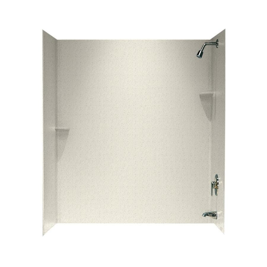 Swan Tahiti Matrix Solid Surface Bathtub Wall Surround (common: 30-in X 