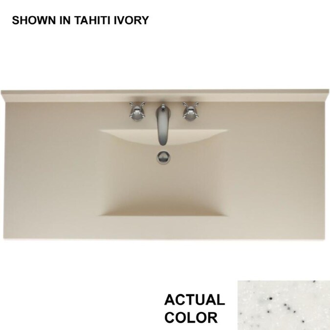 Single Sink Bathroom Vanity, Swanstone Vanity Top