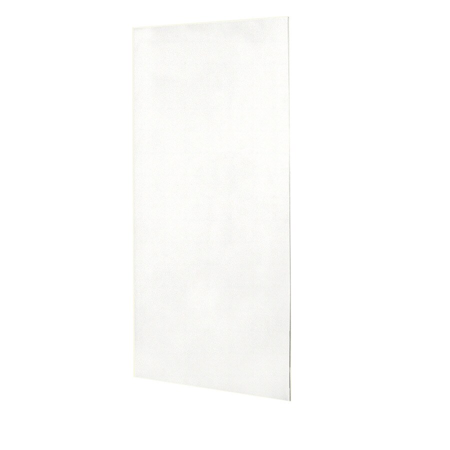 SWAN Tahiti White Shower Wall Surround Back Wall Panel (Common: 0.25-in ...