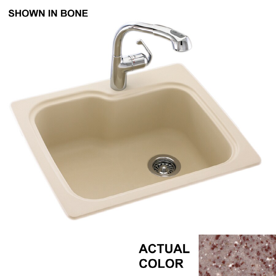 Swanstone Single Basin Solid Surface Topmount Or Undermount