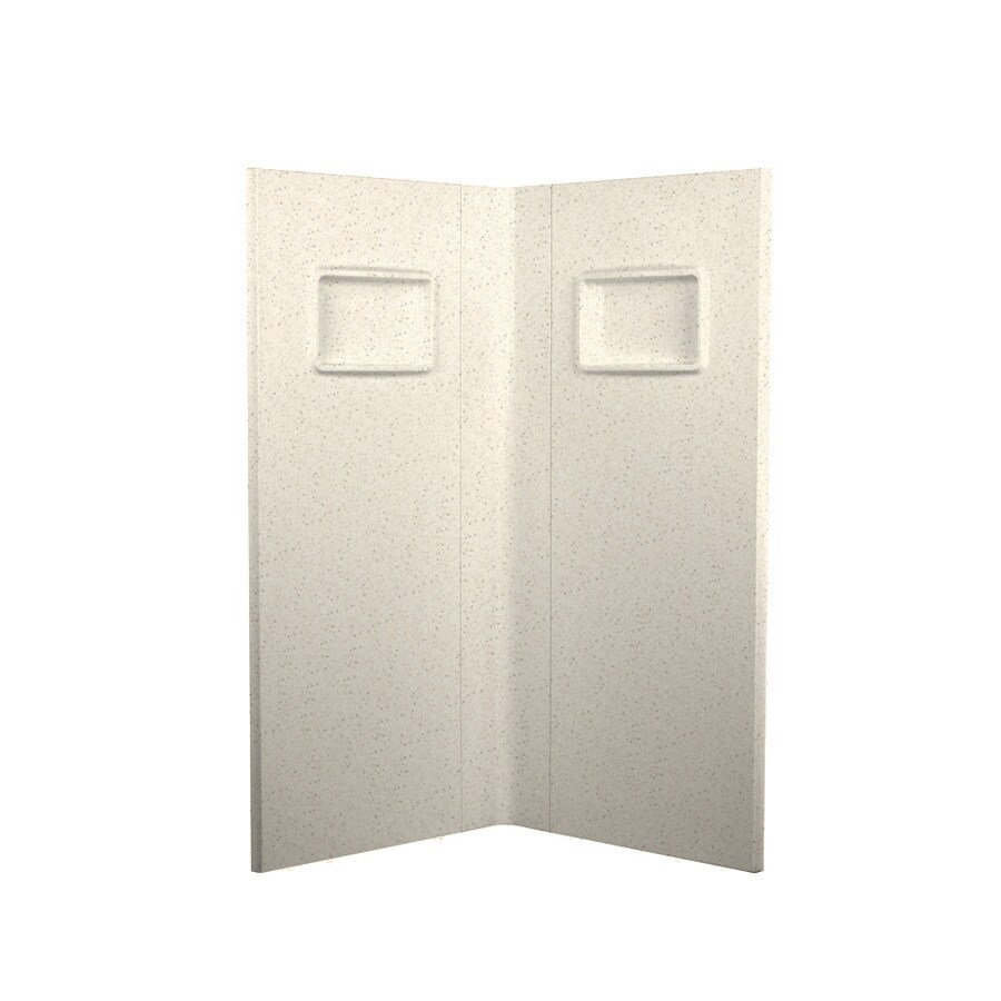 Swanstone NE00000SA.050 37.5-in x 73.25-in Tahiti Desert Shower Surround Corner Wall Panel