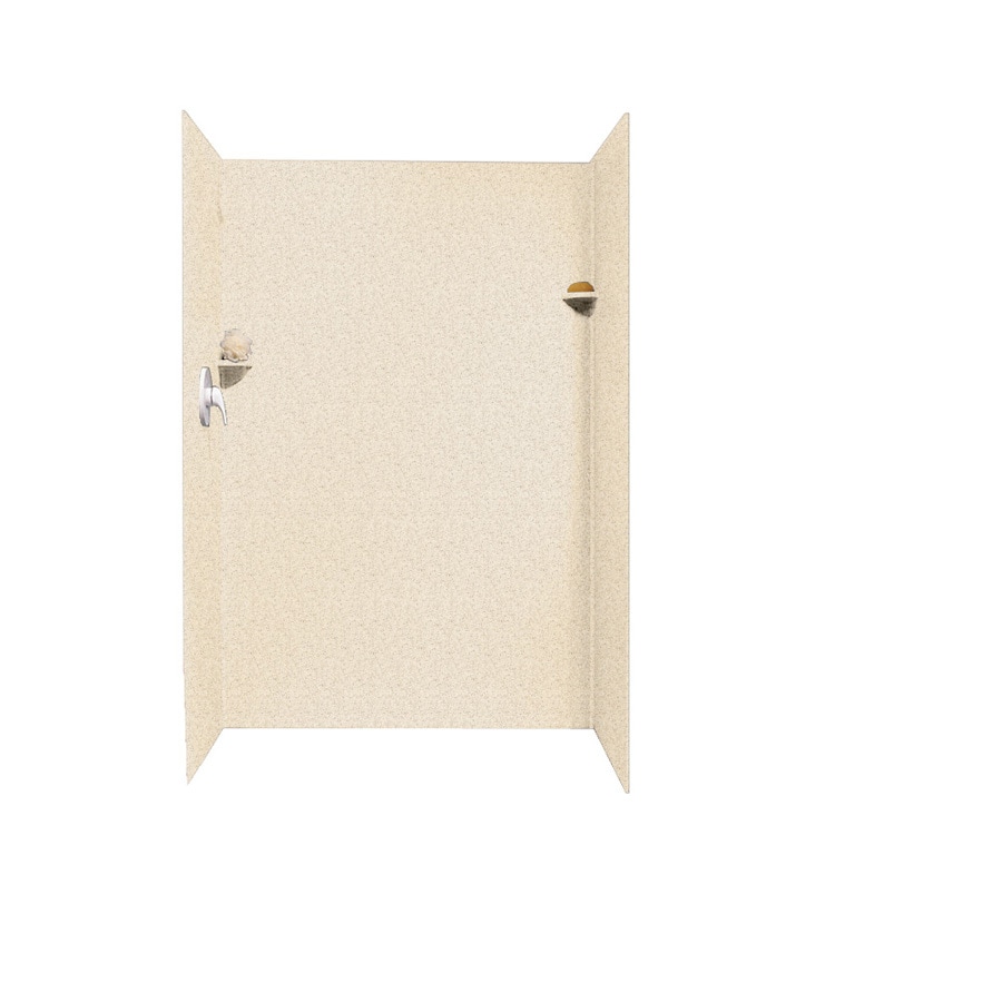 Swanstone SK344872.046 48"W x 34"D x 72"H Almond Galaxy Back Shower Wall Surrounds