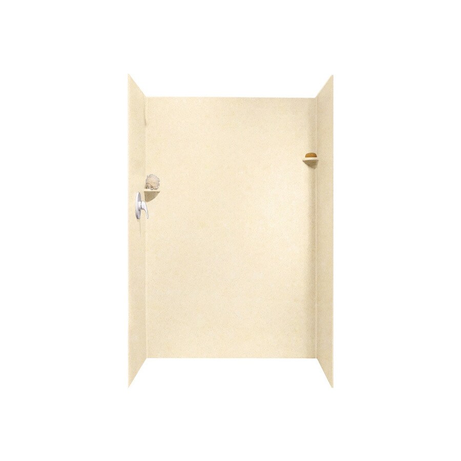 Swanstone SK344872.055 Tahiti Terra Solid Surface Shower Wall Surround Side and Back Panels (Common: 34-in x 48-in; Actual: 72-in x 34-in x 48-in)