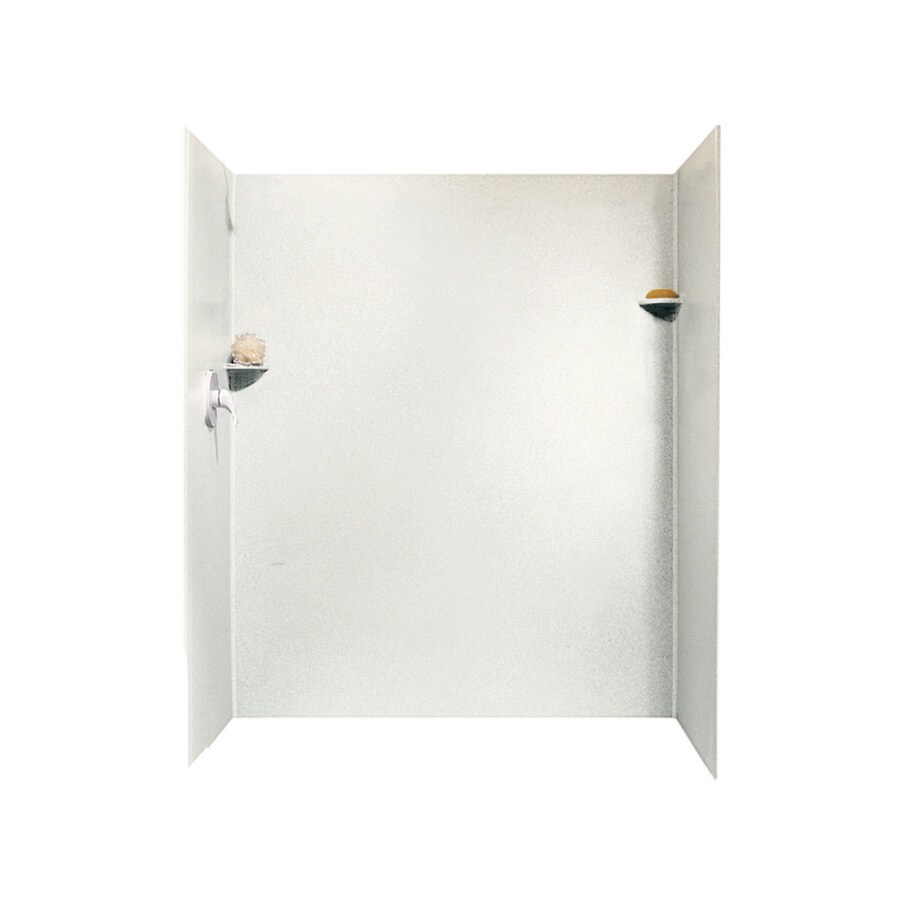 Swanstone SK326072.018 Bisque Solid Surface Shower Wall Surround Side and Back Panels (Common: 32-in x 60-in; Actual: 72-in x 32-in x 60-in)
