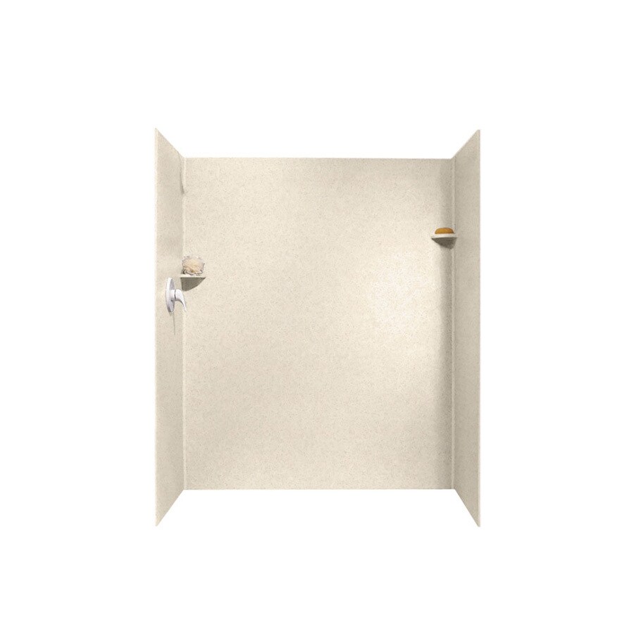 Swanstone SK326072.051 Tahiti Sand Solid Surface Shower Wall Surround Side and Back Panels (Common: 32-in x 60-in; Actual: 72-in x 32-in x 60-in)
