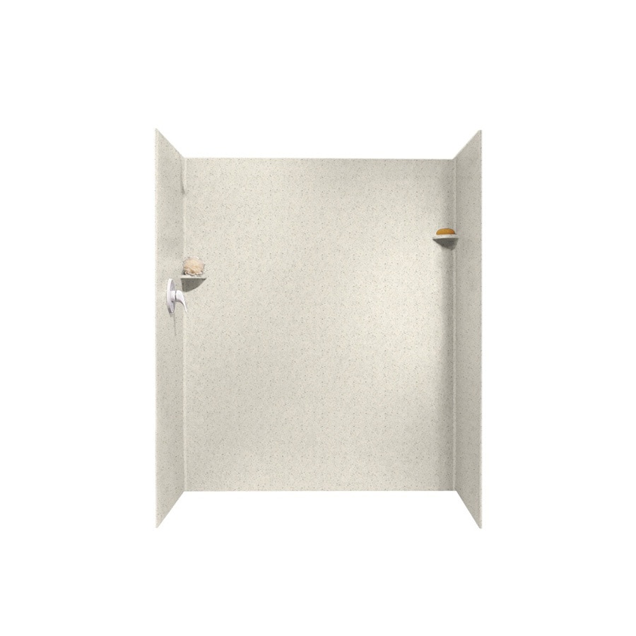 Swanstone SK326072.058 Tahiti Matrix Solid Surface Shower Wall Surround Side and Back Panels (Common: 32-in x 60-in; Actual: 72-in x 32-in x 60-in)