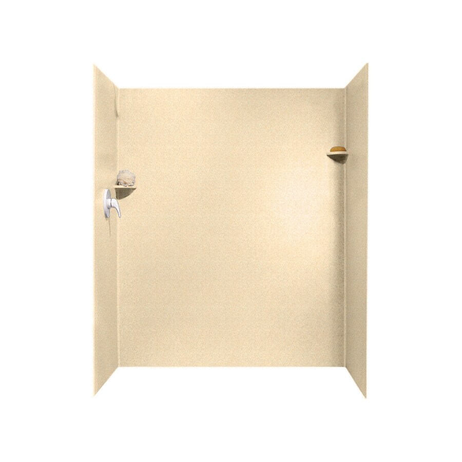 Swanstone SK326072.063 Cornflower Solid Surface Shower Wall Surround Side and Back Panels (Common: 32-in x 60-in; Actual: 72-in x 32-in x 60-in)