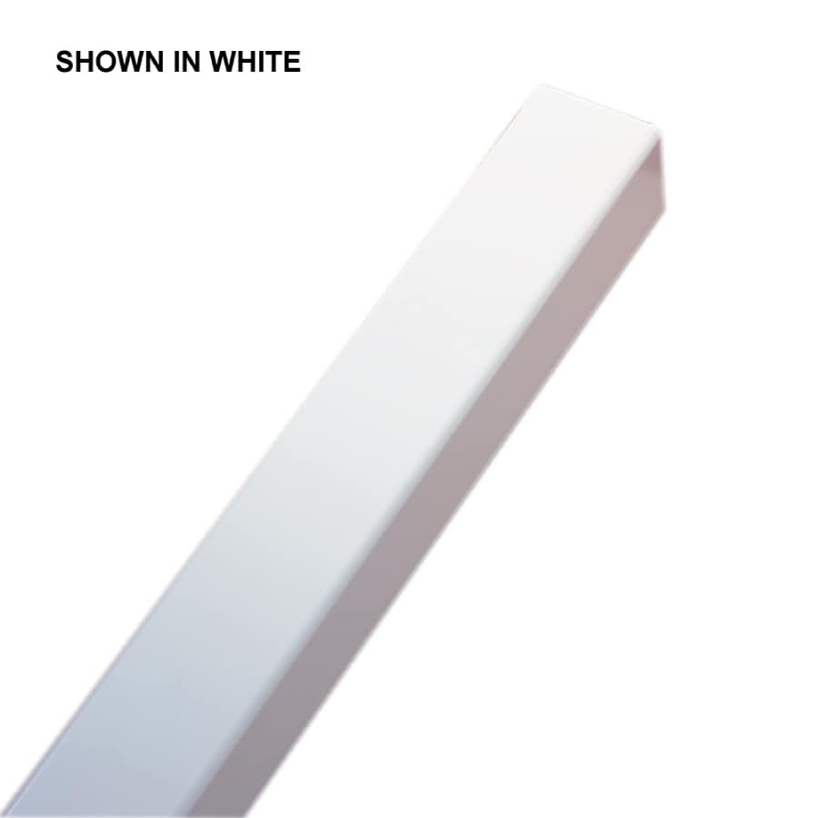 Swanstone White Porcelain Enameled Steel Shower Threshold at