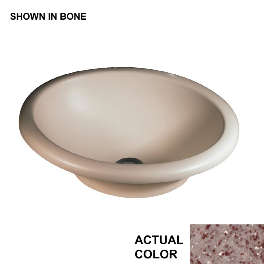 Swanstone TR01815HL.061 Hilo Ironweed Composite Vessel Bathroom Sink