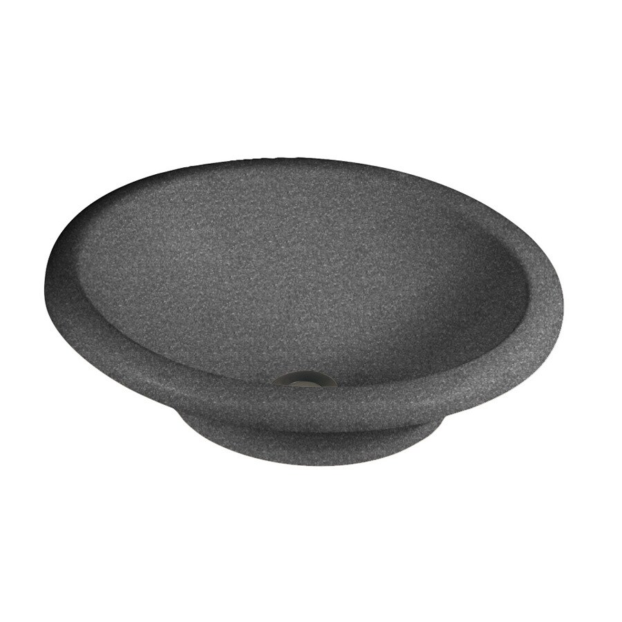Swanstone TR01815HL.012 Hilo 6.5-in D Night Sky Composite Oval Vessel Sink
