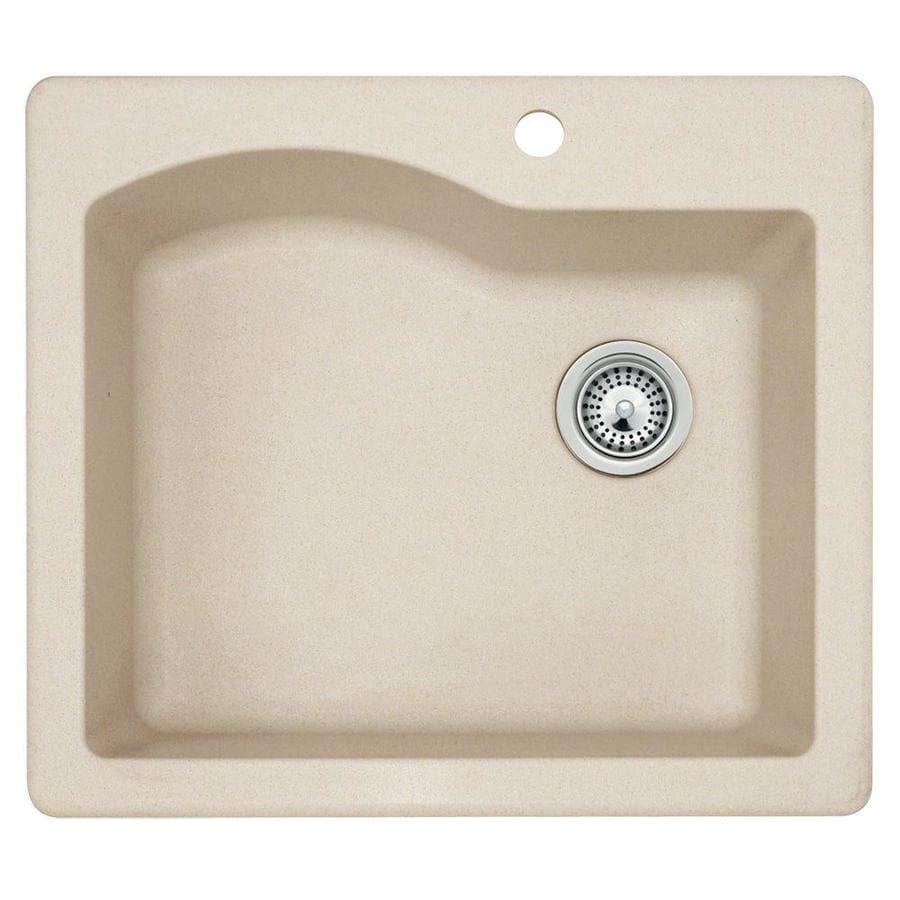 Swanstone Dual Mount 25 In X 22 In Granito Single Bowl 1 Hole Kitchen   671037223689 