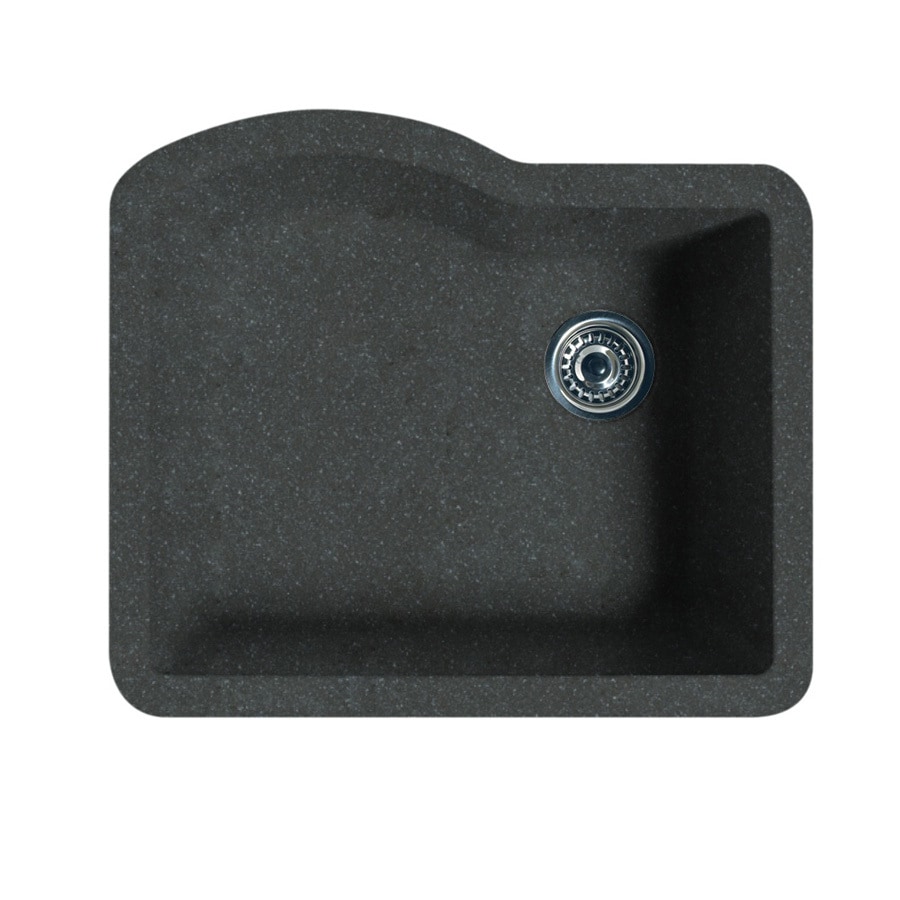 SWAN 24-in x 21-in Nero Single-Basin Undermount ...