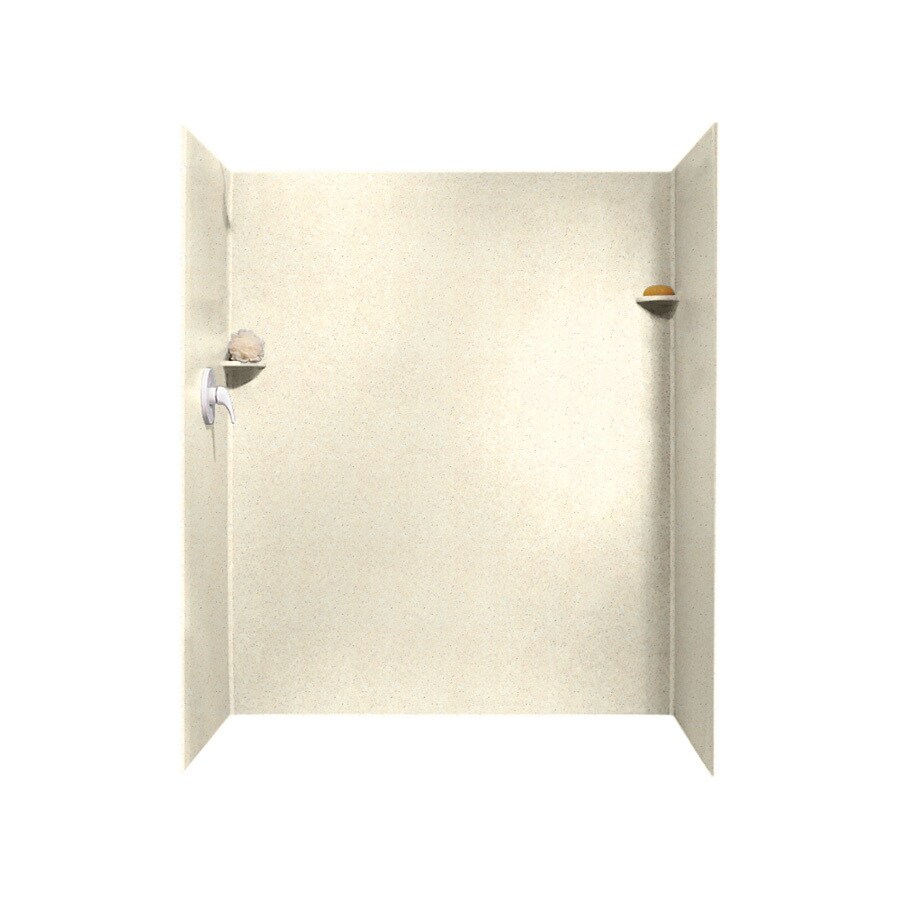 Swanstone SK346072.072 Pebble Solid Surface Shower Wall Surround Side and Back Panels (Common: 34-in x 60-in; Actual: 72-in x 34-in x 60-in)