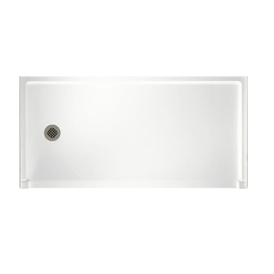 Swanstone White Solid Surface Shower Base 30 In W X 60 L With Swanstone White Solid Surface Shower Base 30 In W X 60 L With