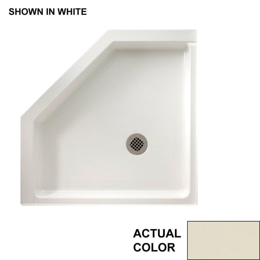 Swanstone Bone Veritek Shower Base 36 In W X L With Swanstone Bone Veritek Shower Base 36 In W X L With Center