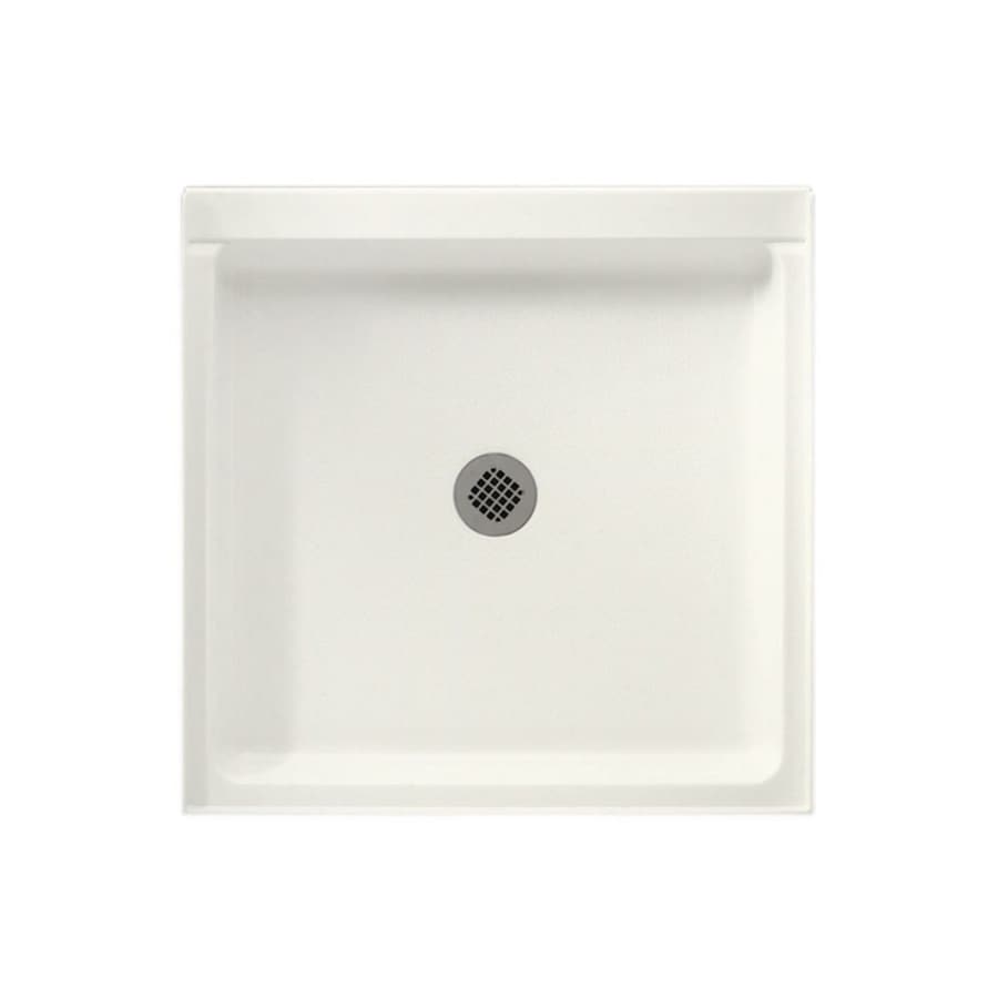 SWAN Tahiti Ivory Solid Surface Shower Base 36in W x 36in L with