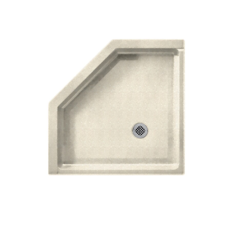 Swanstone SN00038MD.072 38-in W x 38-in L with Corner Drain Shower Base (Pebble)