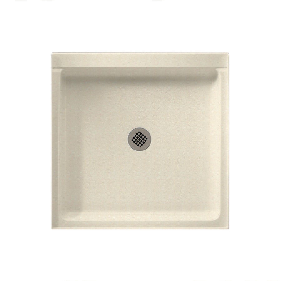 Swanstone SF04236MD.072 36-in W x 42-in L with Center Drain Shower Base (Pebble)