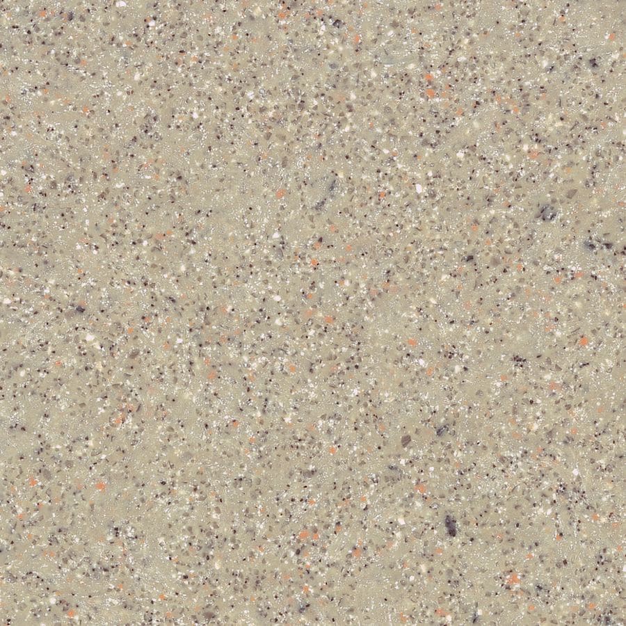 Prairie Beige Solid Surface Rectangular Shower Base with Center Drain