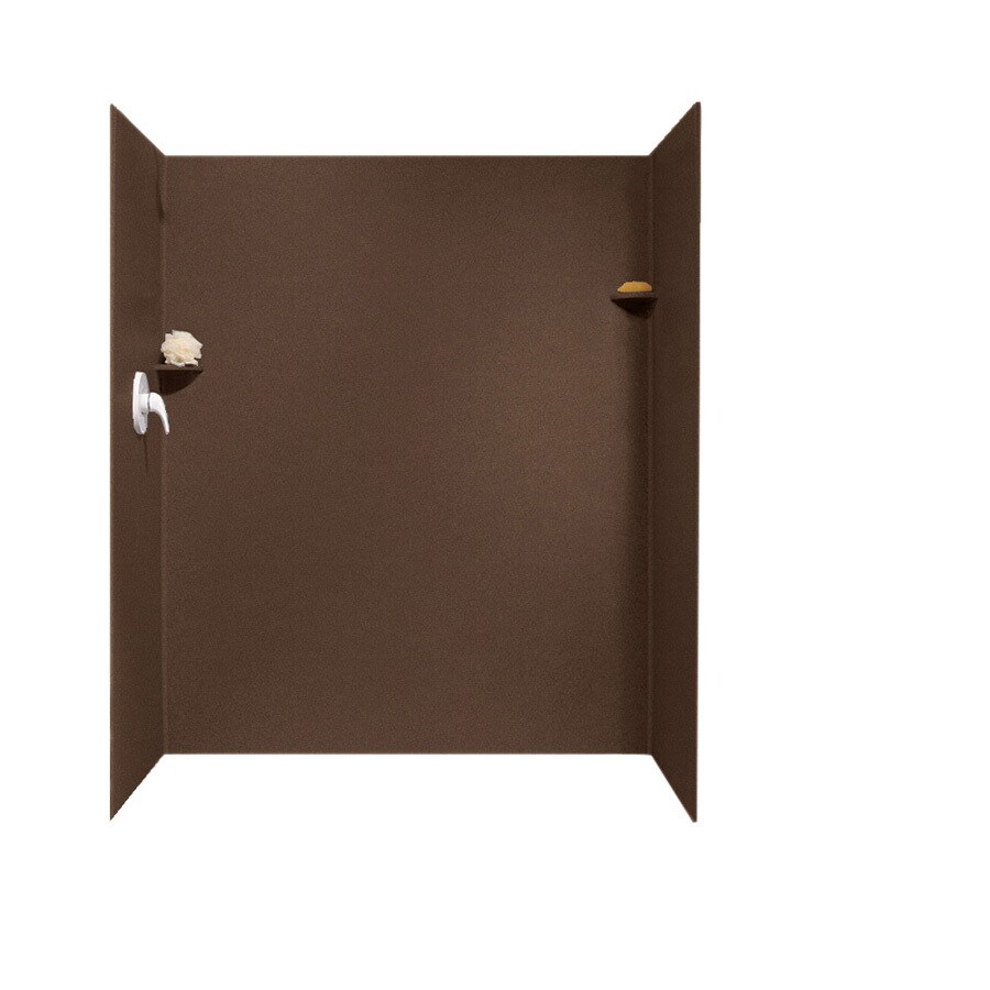 Swanstone SK346072.123 Acorn Solid Surface Shower Wall Surround Side and Back Panels (Common: 34-in x 60-in; Actual: 72-in x 34-in x 60-in)